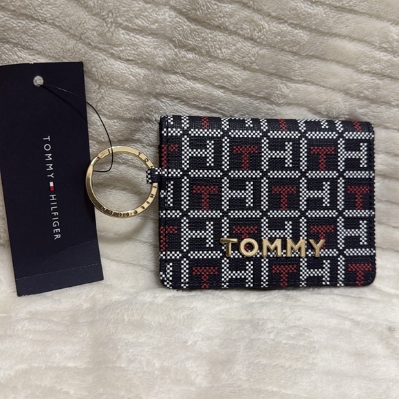 Tommy Hilfiger Black and Red Card Holder - Picture 2 of 7